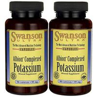 Swanson Albion Complexed Potassium 99 Milligrams 180 Capsules 2 Bottles