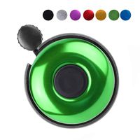 REKATA Aluminum Bike Bell, Loud Sound Bicycle Bell for Adults Kids Girls Boys(Green)