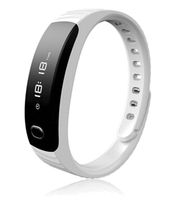 Bluetooth Smartwatch Bracelet H8 OLED Touch Screen Message Sync Fitness Tracker Remote Control Sleep Monitor Pedometer Music Player for Android and iOS System Waterproof IPX6 White