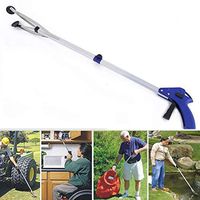 Idomeo Folding Picker Pick Up Tool Household Grabber Litter Metal Tongs Mobility Aid Squeegees