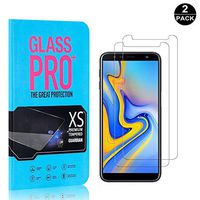 Bear Village Screen Protector for Galaxy J4 Plus 2018, Bubble Free, 9H Scratch Resistant HD Tempered Glass Screen Protector Film for Samsung Galaxy J4 Plus 2018, 2 Pack