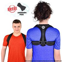 Posture Corrector Back Brace - for Women and Men, Discreet Under Clothes, FDA Approved, Adjustable and Breathable, Clavicle Shoulder Support for Back Pain Relief with Underarm Pads