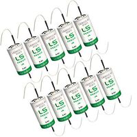 10x SAFT LS26500_AX Size C 3.6V 7700mAh Lithium Cell for Smart Munitions, Intrusion Sensors, Invisible Fencing,RFID Tracking, Asset Tracking, Theft Prevention, Locator Beacons, Fleet Monitoring
