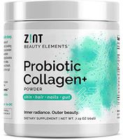 Zint Probiotic Collagen Powder (15 Servings): 40 Billion CFU Multi Probiotics + Hydrolyzed Collagen Peptides | Beauty, Joint, Gut Health Supplement | Unflavored, Shelf-Stable