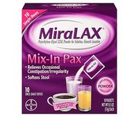 MiraLAX Laxative Powder Packets 10 Packets per Box l#rQl(Value Pack of 5)