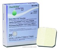 DuoDERM Extra Thin CGF Dressing Box of 10 Size 4" x 4" Sterile ConvaTec SQB187955 (Box)