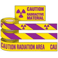 Decal-Caution Radioactive.2" H x 4" W Caution Radioactive Material Pack of 25 Labels