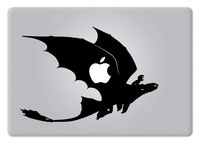 Hiccup and Toothless How to Train Your Dragon MacBook Laptop Decal Vinyl Sticker Apple Mac Air Pro Retina Laptop Sticker (MacBook with Reflective Apple Logo)
