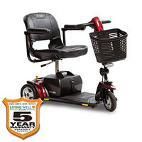 Pride Go-Go LX CTS Suspension 3-Wheel Scooter 18AH Battery w/ Avail Ext Warr