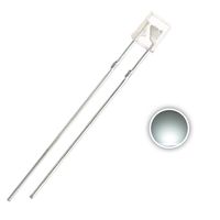 Chanzon 100 pcs 2x3x4 mm White LED Diode Lights (Square Rectangle Clear Transparent DC 3V 20mA) Lighting Bulb Lamps Electronics Components Light Emitting Diodes