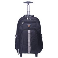 AOKING 22″Water Resistant Rolling Wheeled Backpack Laptop Compartment Bag (22 inch, Black)
