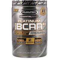 Platinum BCAA Amino Acids Superior Dose of Leucine Superior Results 1000 mg 200 Caplets