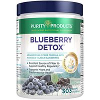 Advanced Blueberry Detox Daily Fiber Formula by Purity Products - Featuring AuroraBlue Organic Alaskan Blueberries - A Full 6 Grams of Detoxifying, Regularity Promoting Prebiotic Fiber - 30 Servings