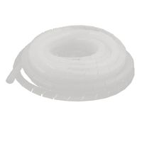 uxcell 10mm Flexible Spiral Tube Cable Wire Wrap Computer Manage Cord White 8M Length