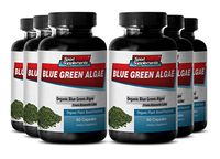 Natural Energy and Digestion Support from Klamath Lake - Blue Green Algae 500mg (6 Bottles 360 Capsules)