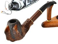 "Claw 3" pear wood hand made wooden tobacco smoking pipes pipe + Pouch