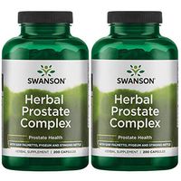 Swanson Herbal Prostate Complex Urinary Tract Support Men's Health Supplement 200 Capsules (Caps) (2 Pack)