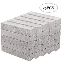 Hatoku 25 Pieces Pumice Stones for Cleaning Grey Pumice Scouring Pad Pumice Stick Cleaner for Removing Toilet Bowl Ring, Bath, Kitchen, Pool, Household Cleaning (5.9 x 1.4 x 0.9 Inches)