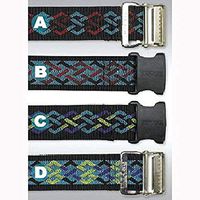 Skil-Care Geo Pattern Gait Belt, 60 Inch Length, Pattern A - Metal Buckle
