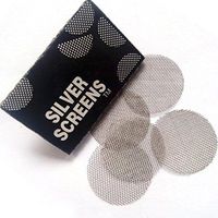 Molyveva Stainless Steel Screens Pipe Screens Smoking Pipe Screen Filters 100Pcs, Water Pipe Metal Filters (3/4 Inch)
