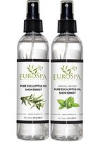EuroSpa Aromatics Pure Eucalyptus Oil ShowerMist and Steam Room Spray, All-Natural Premium Aromatherapy Essential Oils - Variety Pack, 8 oz