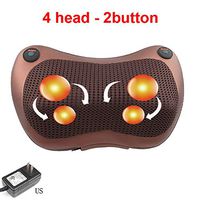 Hankyky Massage Pillow Neck Back Massager with Heat, Shiatsu Deep Kneading for Shoulder Leg Foot and Full Body Pain Relief, Stress Relax at Home Office and Car