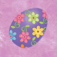 Springtime Eggs Paper Beverage Napkins 18 ct Easter Party Supply