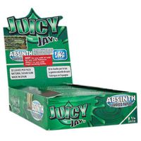 JUICY JAY'S Flavored Papers 32 Leaves 1 1/4 Absinth Flavor Pack of 24
