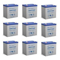 Power Sonic 12V 5Ah UPS Battery Replaces 5.5Ah BB HR5.5-12-T2, HR5.5-12T2-9 Pack
