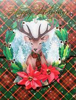 Punch Studio Winter Deer Gold Foil Embellished Mini Pocket Notepad 66653