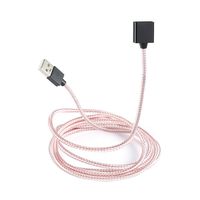 DRgo Premium Nylon Magnetic USB Charger Cable, 2.6ft. (Pink)