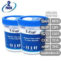 MiCare [2pk] - 10-Panel Multi Drug Test Cup (BAR/BUP/BZO/COC/mAMP/MTD/OPI/OXY/TCA/THC with A3) #MI-TDOA-7104A3
