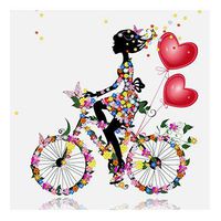 Meidexian888 DIY 5D Diamond Painting, Rhinestone Pasted DIY Diamond Painting Cross Stitch (C)