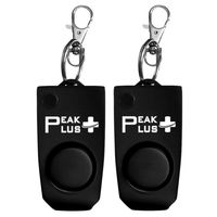 PeakPlus Personal Alarms for Women [2 Pack] 130 dB Personal Safety Alarm Keychain with Hidden Off Panic Button, Safety Whistle for Women, Elderly, Children or Emergency