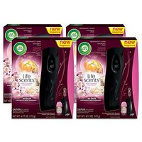 Air Wick Life Scents Automatic Air Freshener Spray Starter Kit, Summer Delights with White Flowers, Melon & Vanilla Scent, 1 Count (Pack of 4)