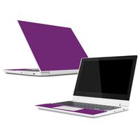 Mightyskins Skin Compatible with Lenovo Chromebook C330 (2018) - Solid Purple | Protective, Durable, and Unique Vinyl Decal Wrap Cover | Easy to Apply, Remove, and Change Styles | Made in The USA