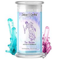 Virgo | Zodiac Star Signs Jewelry Candle 21oz | Surprise Prize Valued at $15 - $7,500 Inside | Choose From 30+ Scents | Think Pink! | Ring (Size 10)
