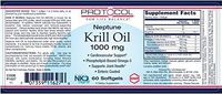Protocol for Life Balance Neptune Krill Oil, 1000 Mg, 60 Softgels by PROTOCOL FOR LIFE BALANCE