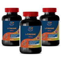 Blood Pressure Optimizer Supplement - L Tyrosine 500MG - Brain Booster Focus- 3 Bottles (180 Capsules)