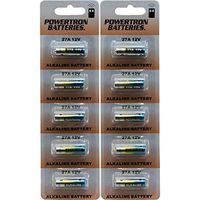 Powertron (10) 27A A27 G27A B-1 L828 CA22 GP27A Battery 12V