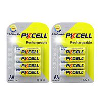 2800mAh AA 1.2V Ni-MH Rechargeable Battery PKCELL (8PC)