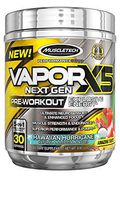 MuscleTech Vapor X5 Next Gen Pre Workout Powder, Explosive Energy Supplement, Candy Watermelon, 30 Servings
