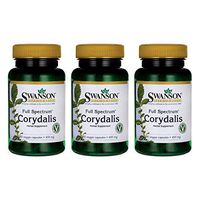 Swanson Full Spectrum Corydalis 400 Milligrams 60 Veg Capsules (3 Pack)