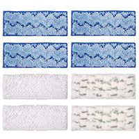 KEEPOW 8 Packs Upgraded Washable Mopping Pads for iRobot Braava Jet 240 241 (4 Wet Mopping Pads, 2 Damp and Dry Sweeping Pads)