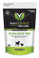 VetriScience GI Balance Pro for Canines and Felines - Supports Digestion, Gastrointestinal Comfort, Regularity, and Immune Health in Cats and Dogs - 60 Soft Chews