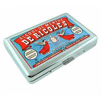 Metal Silver Cigarette Case Vintage Poster D-089 Alcool De Menthe De Ricqles 43 Ans De Succes Paris