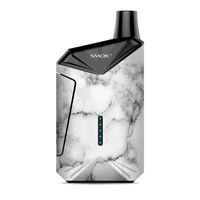 Skin Decal Vinyl Wrap for Smok X-Force AIO Kit | Vape Stickers Skins Cover| Grey and White Marble Panel