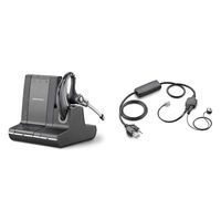 Plantronics Savi Office W730 Headset Bundle with Plantronics APV-63 EHS Adapter (Avaya)