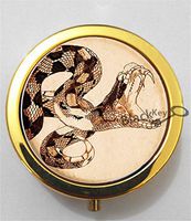 BlackKey Snake 3-Compartment Decorative Pocket Gift Box Case Organizer for Pill, Color 2 -2223