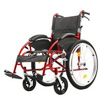 Xue Yang Shop Transport Wheelchair, Four Brakes Foldable backrest Widening armrest pad,24" Rear Wheel, seat Width 46CM / 18 inchesbearing Weight 250 lbs